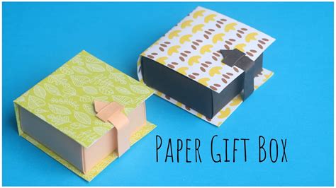Paper T Box Tutorial How To Make Paper Box With Buckle Paper