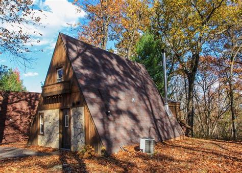Hot tub, game room, heated rec barn more. A-Frame #04 - Hocking Hills | Romantic cabin getaway ...