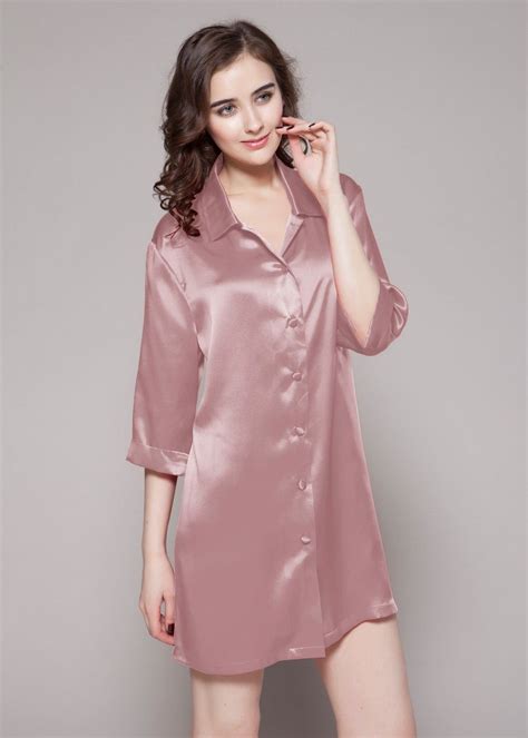 22 Momme Classic Silk Nightshirt Night Dress Night Gown Ladies Gown