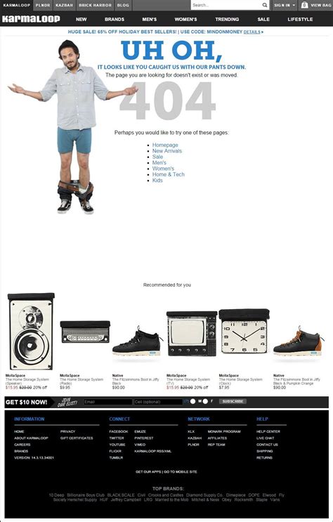 What you need to know about 404 errors. Best 404 page examples in e-commerce - Amasty