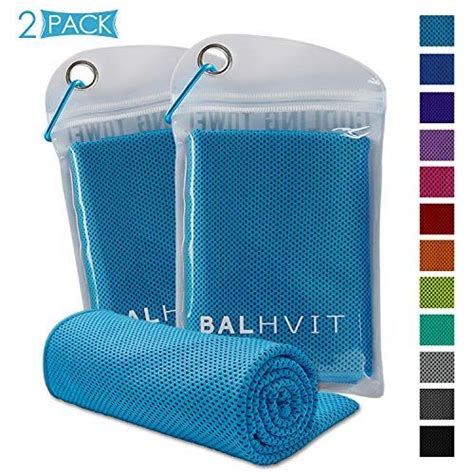 Balhvit 2 Pack Instant Relief Cooling Towel Ice Towel Microfiber