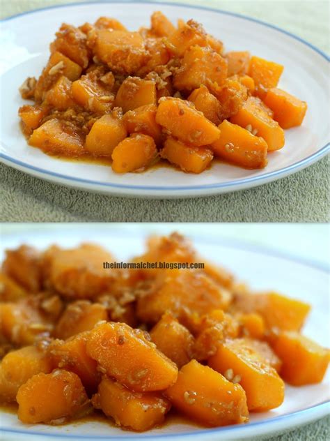 The Informal Chef Easy Recipe Chinese Stir Fry Pumpkin 炒南瓜