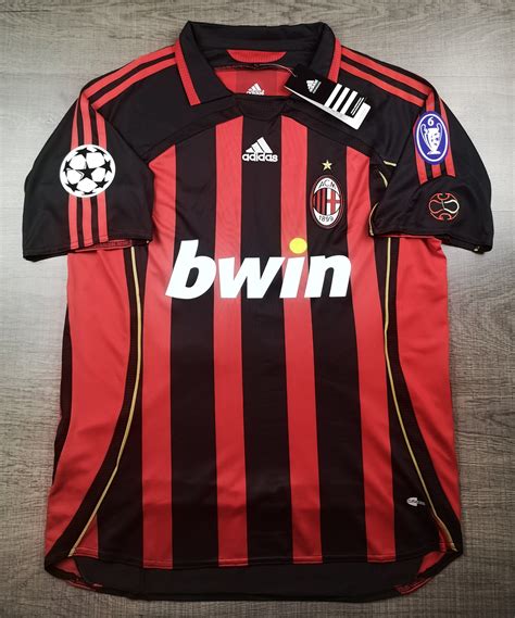 Retro 2006 07 Ac Milan Home 22 Kaka With Calco And Thorhy 6 Etsy