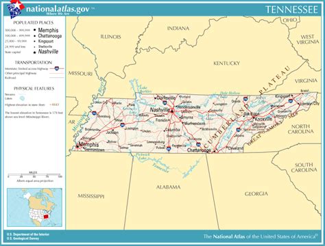 United States Geography For Kids Tennessee