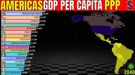 Top Richest Countries In The Americas By Gdp Per Capita Ppp Youtube