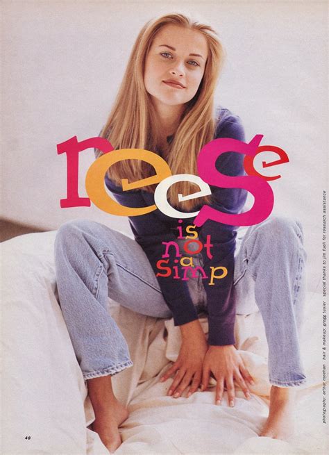Reese Witherspoon Shot By Arthur Meehan For Sassy 1994 Reese Witherspoon Vintage Editorials