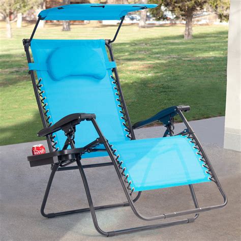 Goplus folding beach chair w/canopy swimways kelsyus original canopy chair with bug guard quik shade adjustable canopy folding camp chair Gymax Folding Recliner Zero Gravity Lounge Chair W/ Shade ...