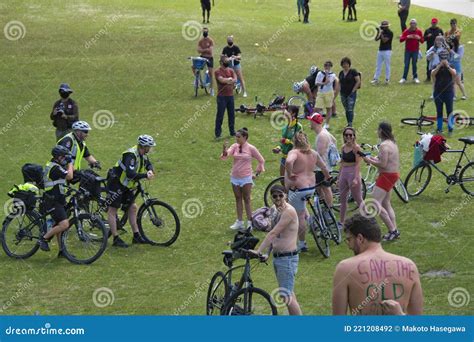 The World Naked Bike Ride Took Over Vancouver Bc Canada June Th Editorial Photography