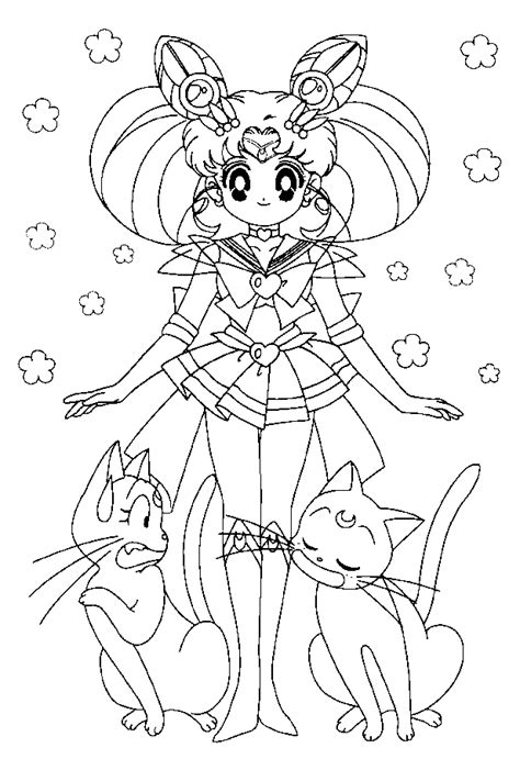 Artemis Luna E Chibiusa Disegni Da Colorare Sailor Moon Disegni Da Colorare E Stampare Gratis