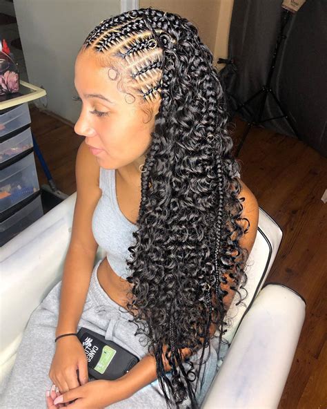 nefe on instagram “2 layer bohemian feed in braids individuals at the back 4 hours