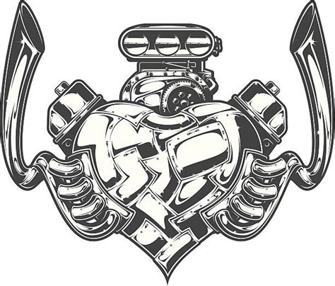 840 Engine Heart Stock Illustrations Royalty Free Vector Graphics