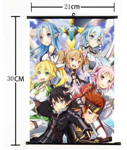 Hot Anime Sword Art Online Wall Poster Scroll Home Decor Cosplay 824 EBay