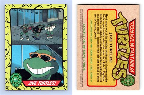 Jive Turtles 64 Teenage Mutant Ninja Turtles 1989 90 Topps Trading