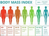 Medical Infographics With Illustrations Of Female Body Mass Index ...