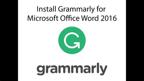With our free desktop app, you can drag and drop documents on the grammarly icon to instantly improve your writing. Install Grammarly for Microsoft Office Word 2016