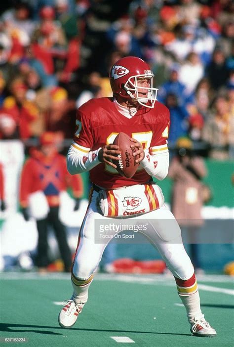 Steve Deberg Of The Kansas City Chiefs Drops Back To Pass During An