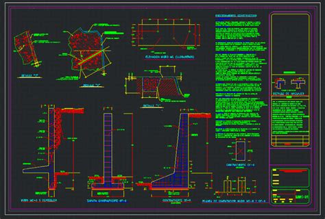 Retaining Wall Dwg Section For Autocad • Designs Cad