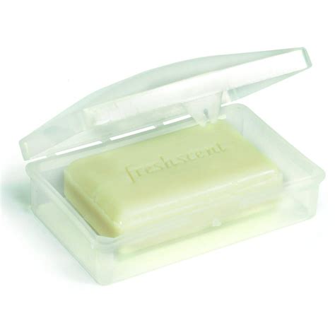Clear Hinged Soap Dish Case Of 100