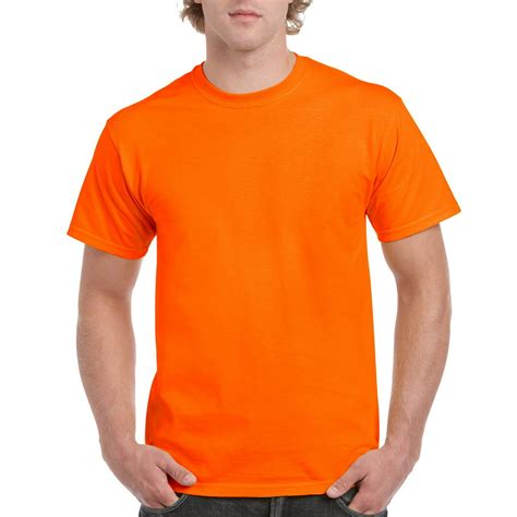 Gildan Gildan Mens Ultra Cotton T Shirt Xl Safety Orange Xl Safety Orange