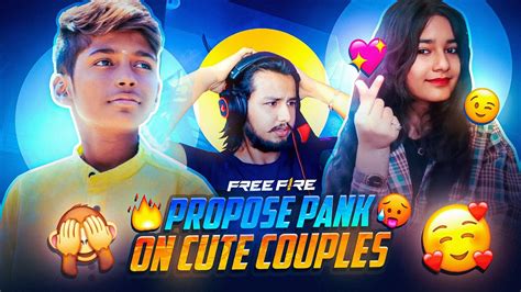 Propose Prank On Cute Couples😱😳my New Girlfriend😁 Nonstopgaming Youtube