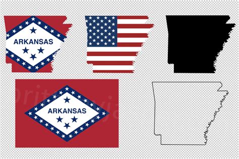 Arkansas State Flag Svg Vector Clip Art Cutting Files For Etsy Ireland