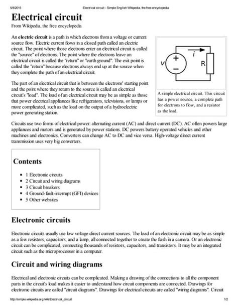 Electrical Circuit Simple English Wikipedia The Free Encyclopedia Pdf