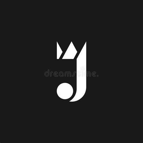 Elegant Letter J Crown King Queen Vector Logo Template Stock Vector Illustration Of King