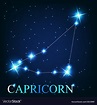 The capricorn zodiac sign of the beautiful bright Vector Image