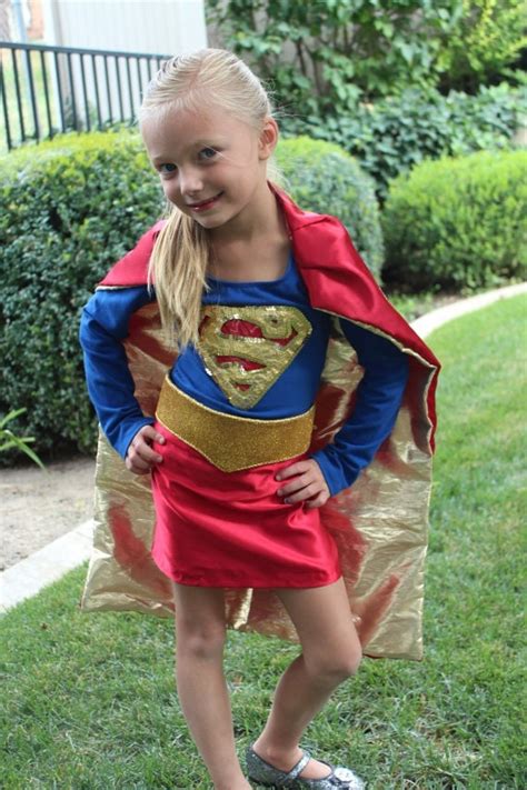 Custom Premium Supergirl Costume For Toddler Child Teen