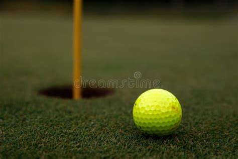 Golf Ball Near The Hole Stock Photo Image Of Senior 232110908