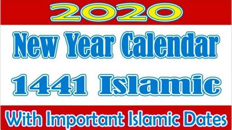 Calendar 2020 And Islamic Calendar 2020 1441 Islamic Hijri Calendar