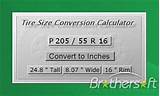 How To Convert Tire Sizes To Inches Photos
