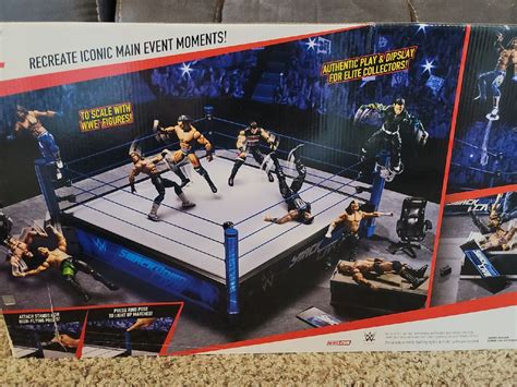 Wwe Smackdown Live Main Event Scale Ring Cib With Lots Of Accessories