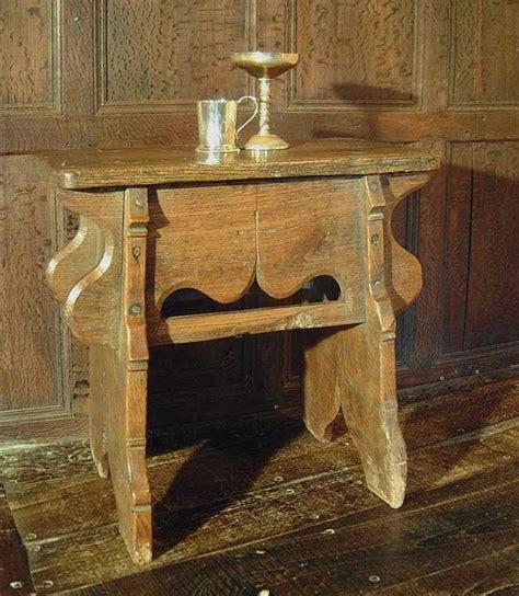 Handmade Medieval Style Oak Stool Middle Ages Early English