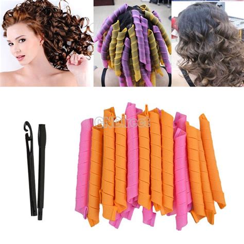 Spiral irons are also perfect for creating beachy waves. Hair Curlers Curl Good Formers Spiral Ringlets Leverage Rollers | Magic hair, Hair curlers ...