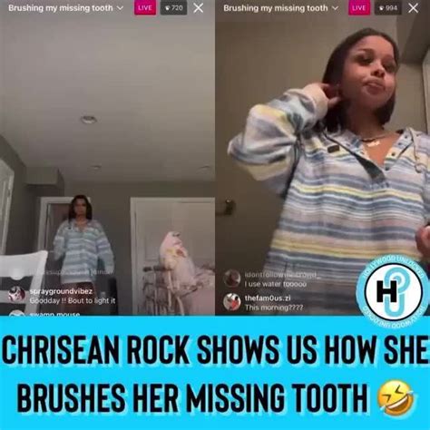Chrisean Rock Shows Us How She Brushes Her Missing Tooth Ifunny
