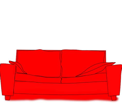 Red Couch Clip Art At Vector Clip Art Online Royalty Free