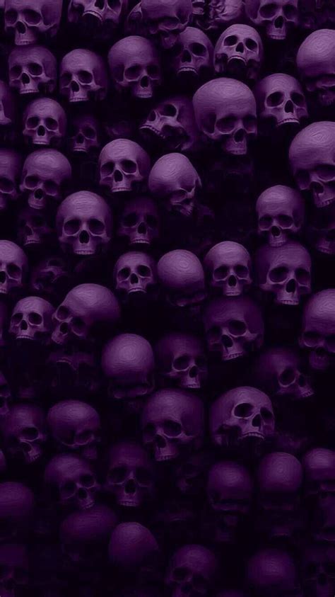 Purple Skull Wallpapers Wallpaper Cave