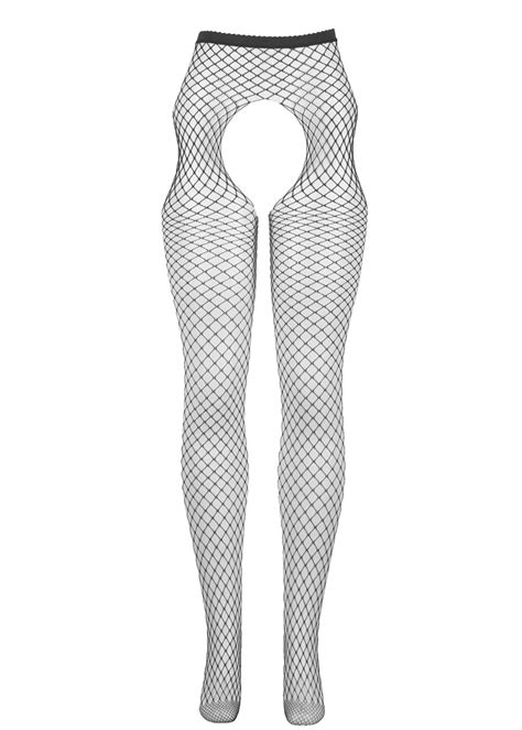 Unleashed Fishnet Crotchless Pantyhose Avec Amour Sexy Hosiery