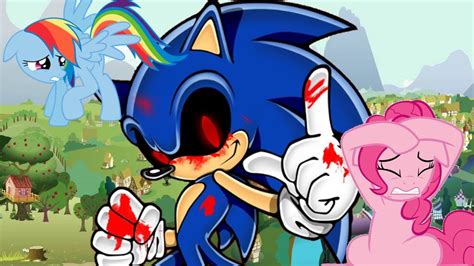 Sonic the hedgehog = mortal kombat my little pony: My Little Pony Sonic.exe - Sonic.exe morduje poniacze O.O - YouTube