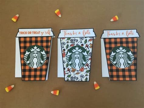 The stuff i use channel. Trick or Treat Yo'Self Starbucks Gift Card Holder - Free Printable - Lovely Planner