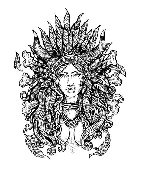 All rights to coloring pages, text materials and other images found on getcolorings.com are owned by their respective owners (authors), and the administration of the website doesn't bear responsibility for their use. Native American Difficult Coloring Pages | Native Beauties ...