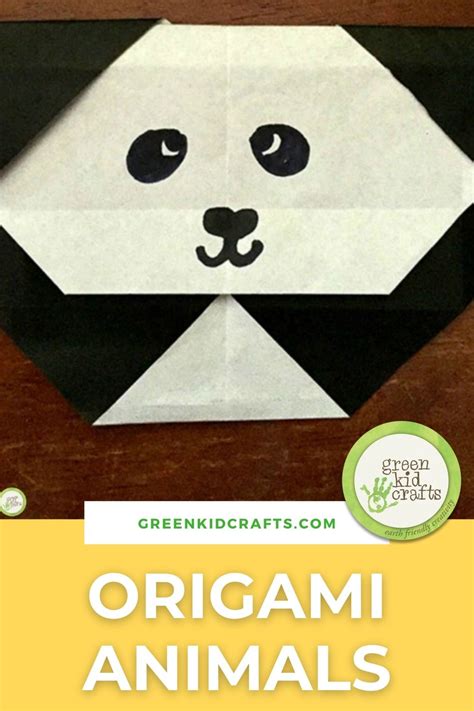 Easy Origami Endangered Animals Green Kid Crafts