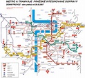 Plan du métro de Prague - IDEOZ Voyages