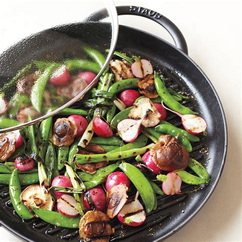 Steam Grilled Spring Vegetables Recipe Sur La Table