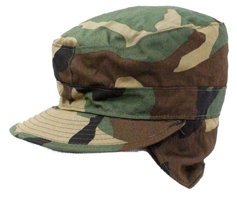 Gi Cold Weather Patrol Fatigue Cap With Ear Flaps Military Stripes