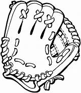 Baseball Coloring Printables Printable Mitt Softball Quilt Glove Gloves Special sketch template