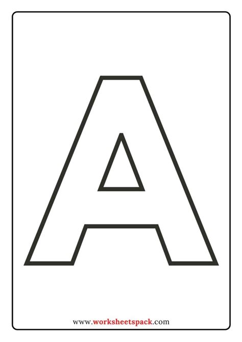 Free Printable Upper Case Alphabet Template Worksheetspack