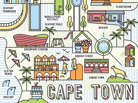 Cape Town Map Cape Town Map Town Map Cape Town
