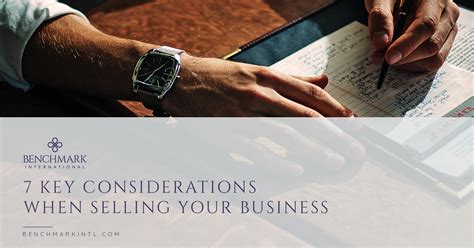 7 Key Considerations When Selling Your Business